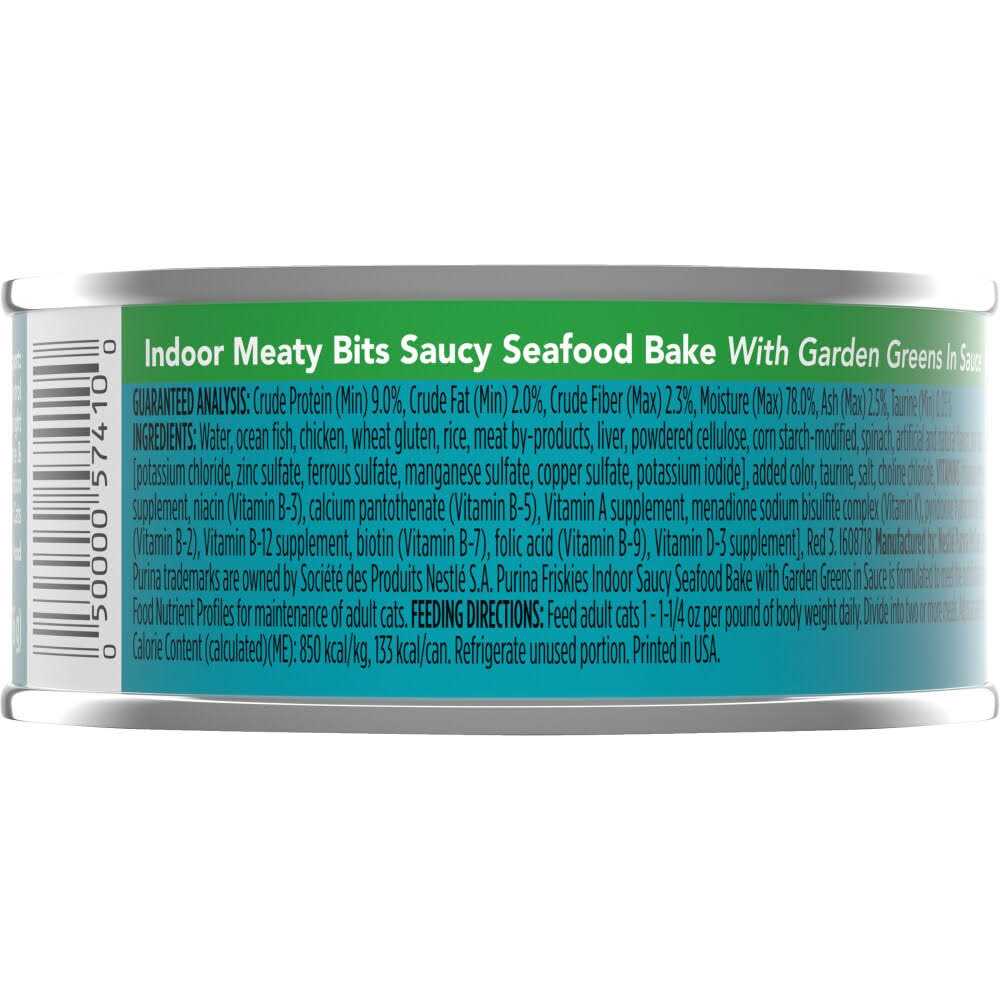Alternative view of Purina Friskies Indoor Wet Cat Food Saucy Seafood Bake