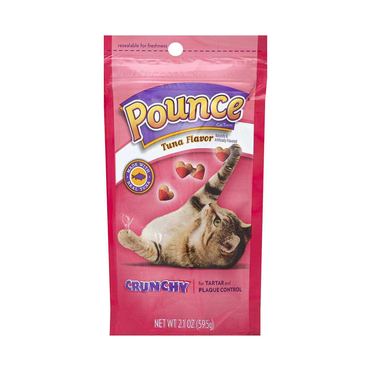 Pounce Tartar Control Crunchy Tuna Flavor Cat Treats