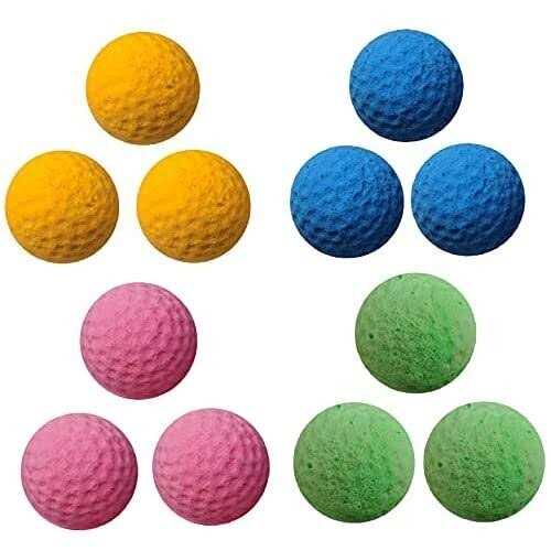 Alternative view of GINFH Cat Foam Ball Cat Sponge Ball Toy Cat Soccer Ball Toy