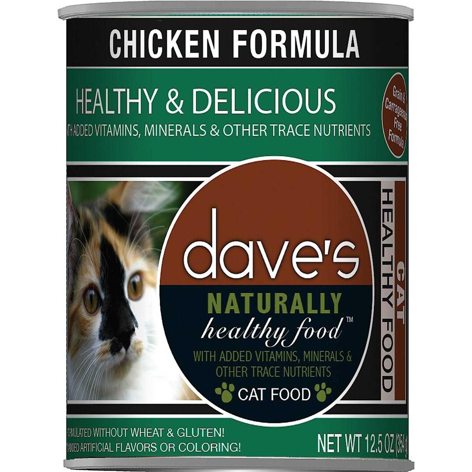 Dave's Food Naturally Healthy Chicken Formula Canned Cat