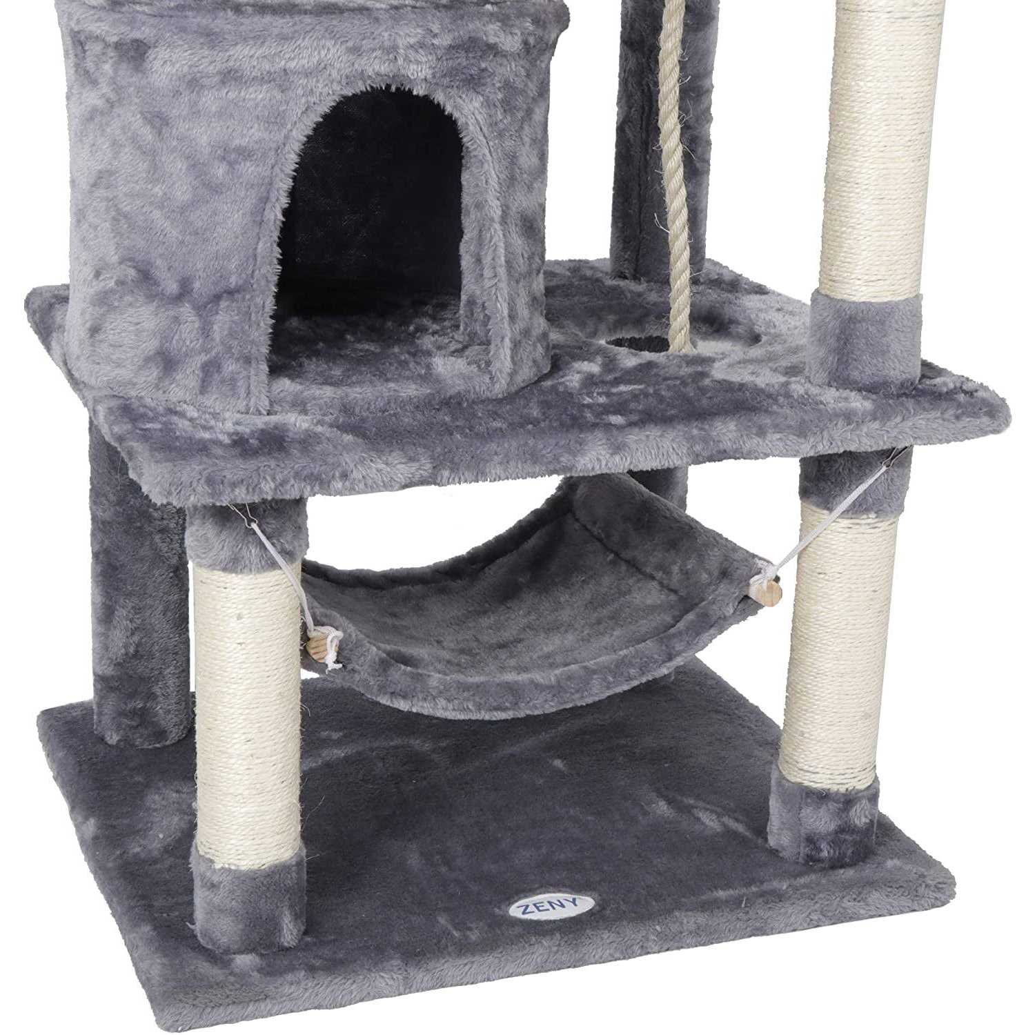 Alternative view of Zeny 57-in Cat Tree & Condo Scratching Post Tower Kitten Activity Play House