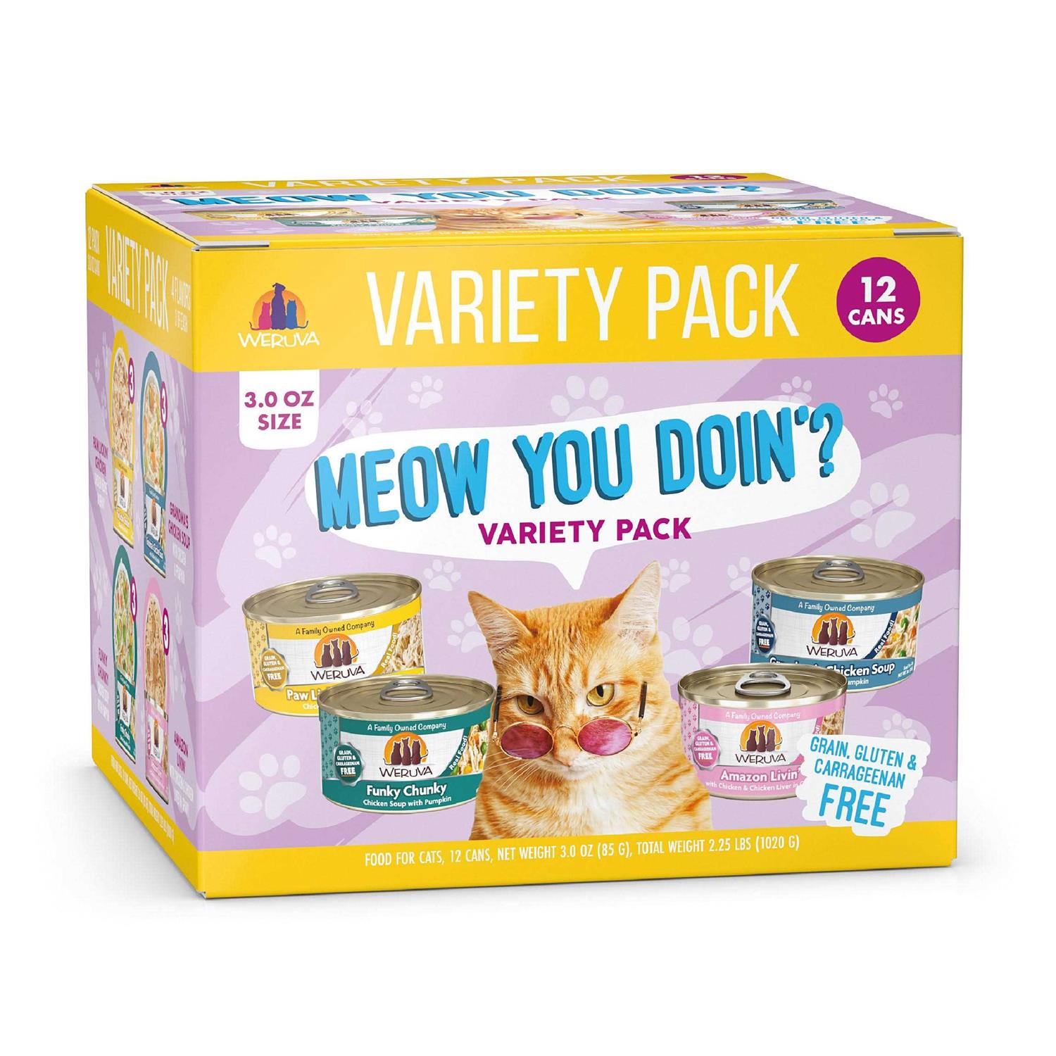 Weruva Classic Meow You Doin' Variety Pack Canned Cat Food