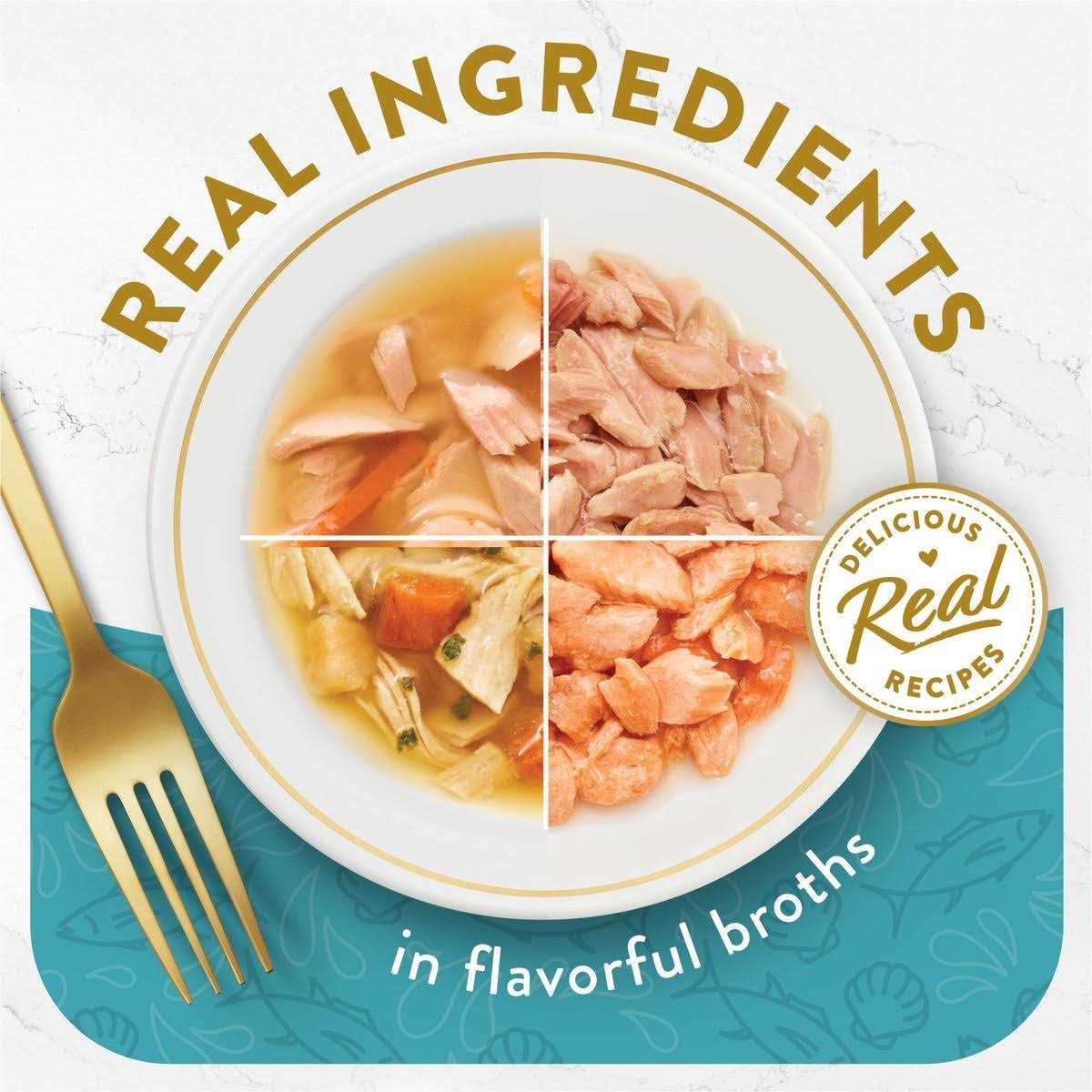 Alternative view of Fancy Feast Lickable Appetizers and Broths Collection Grain Free Wet Cat Food Topper Variety Pack