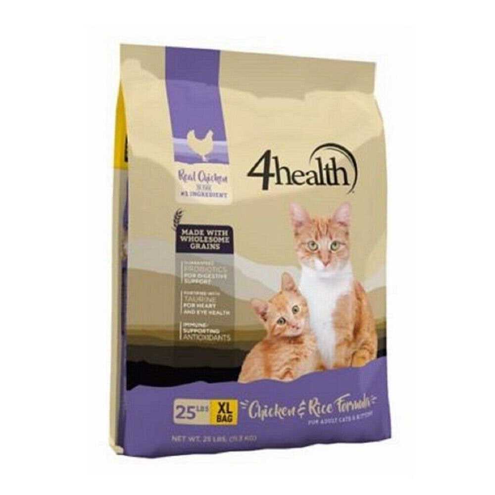 4health with Wholesome Grains 9820 Chicken Rice Formula Dry Cat Food