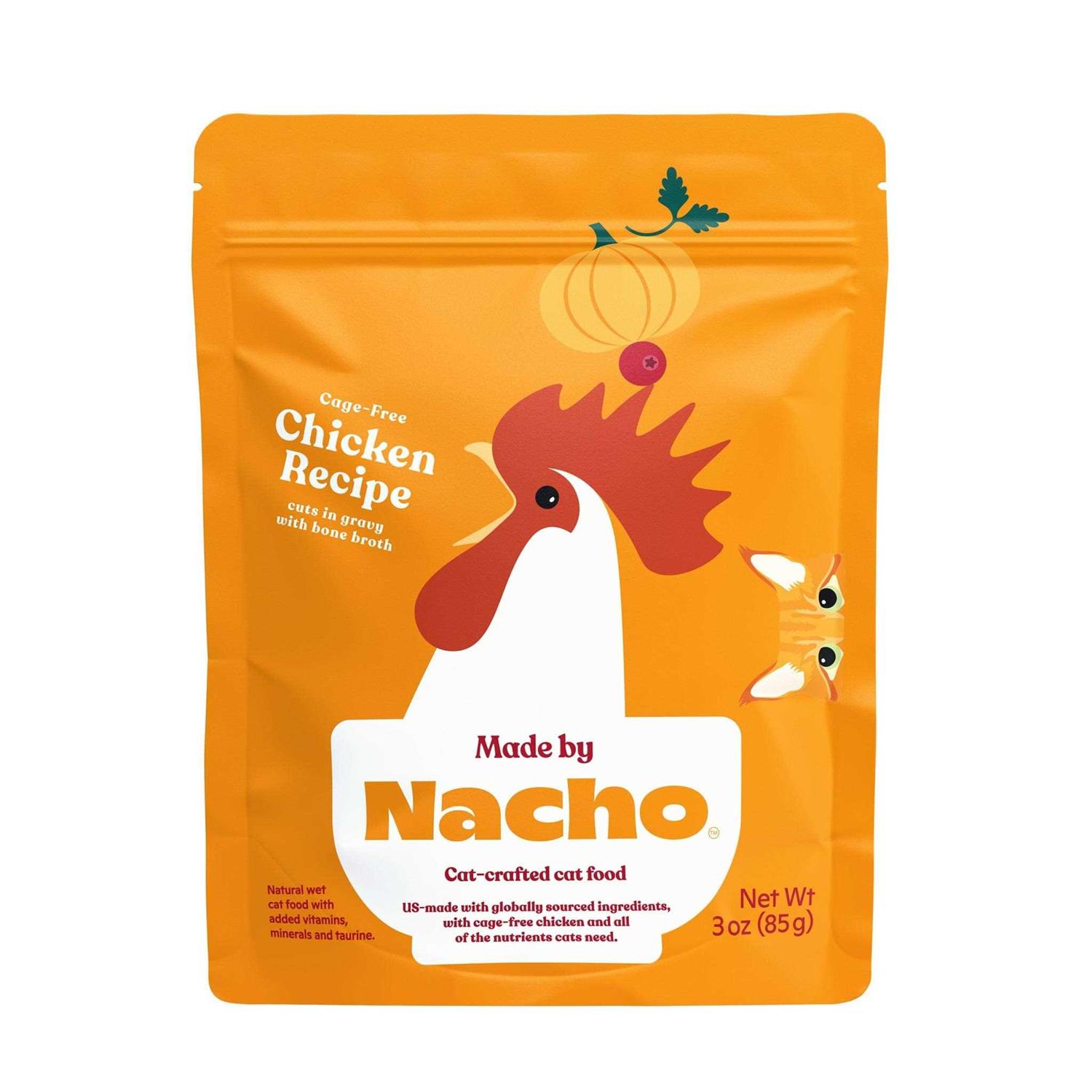 Made By Nacho Cuts in Gravy with Bone Broth Cat Food Chicken