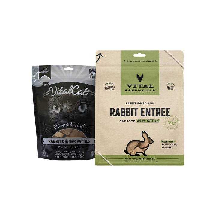 Alternative view of Vital Essentials Freeze Dried Raw Rabbit Entree Cat Food Mini Patties