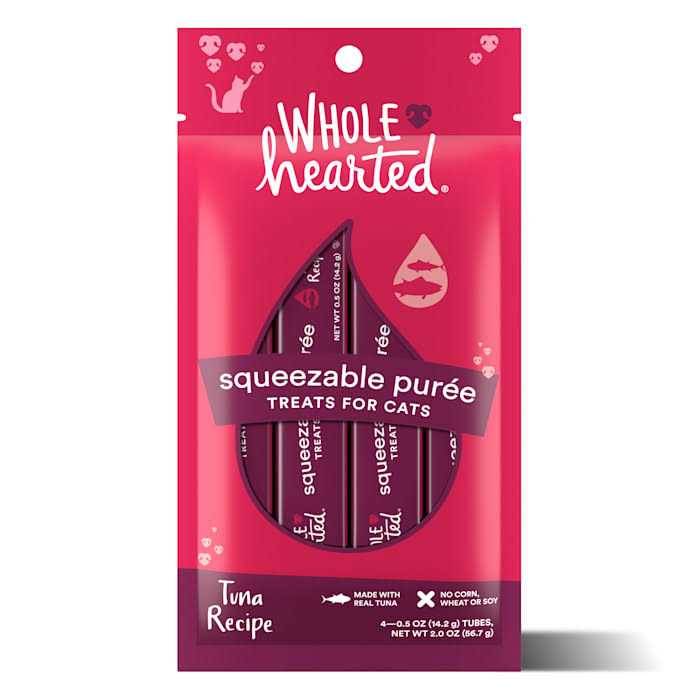 WholeHearted Tuna Recipe Puree Squeezable Cat Treats