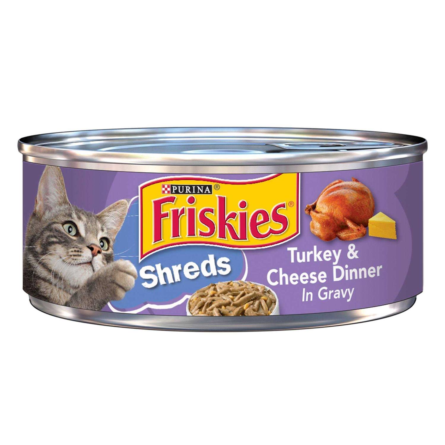 Purina Friskies Shreds Turkey & Cheese Wet Cat Food