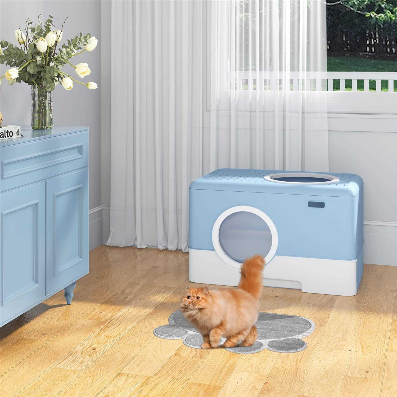 Alternative view of YITAHOME Large Enclosed Cat Litter Box with Lid Cover