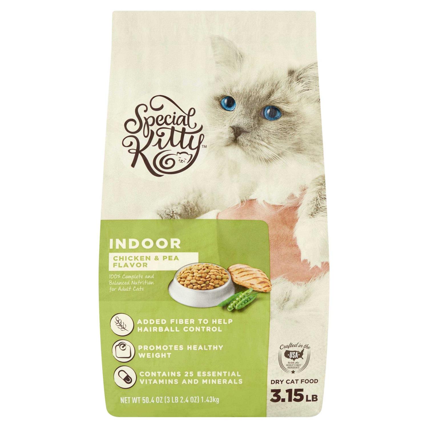 Special Kitty Chicken & Pea Flavor Indoor Dry Cat Food