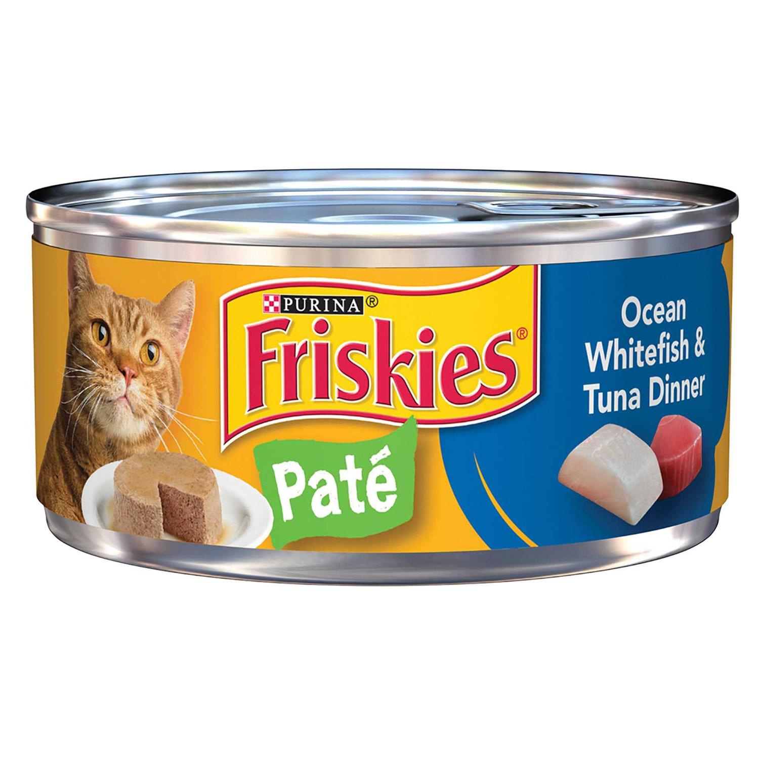 Friskies Ocean Whitefish & Tuna Dinner Pate Wet Cat Food
