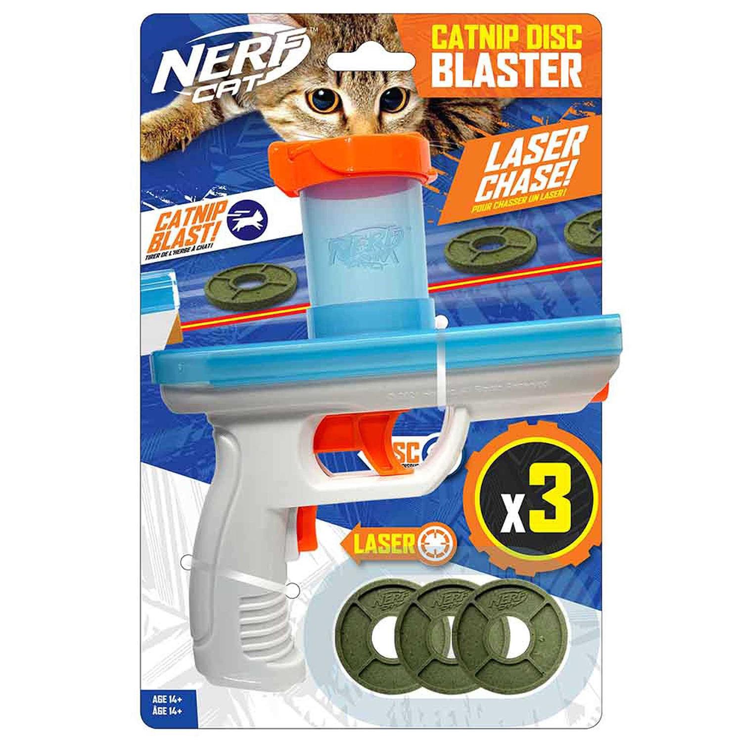Nerf Catnip Disc Blaster Cat Toy