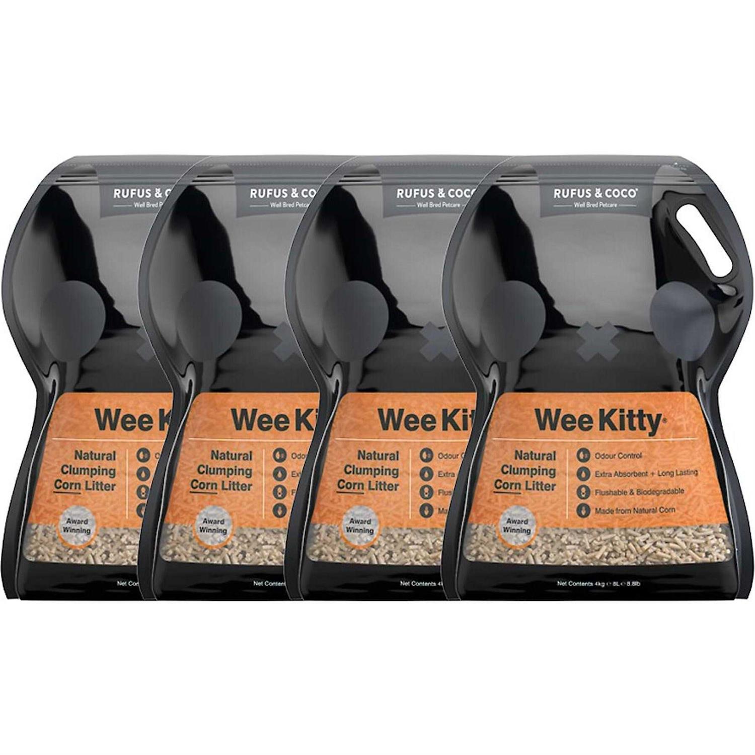 Rufus & Coco Wee Kitty Clumping Corn Cat Litter