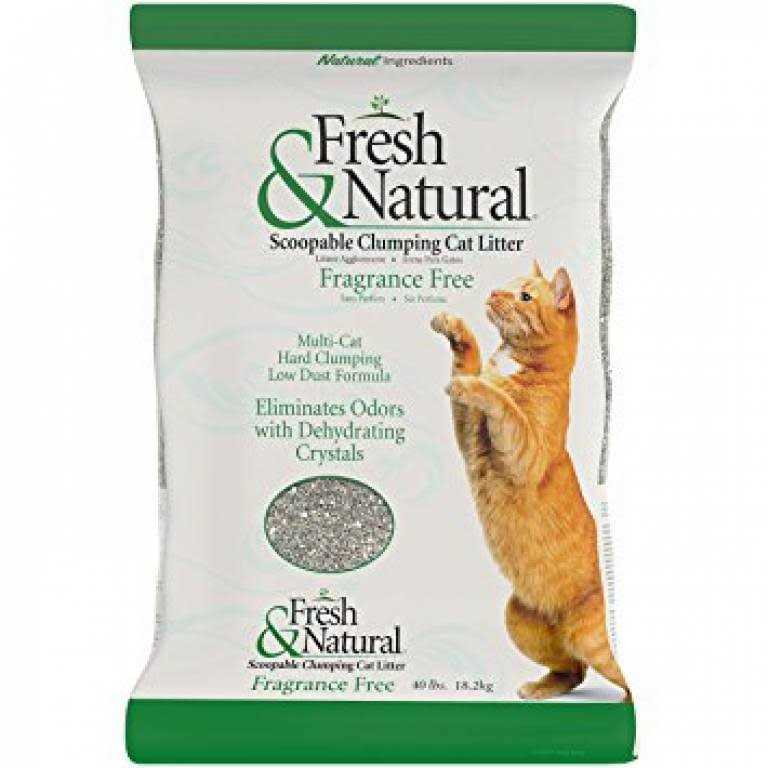 Fresh & Natural Fragrance Scoopable Clay Cat Litter