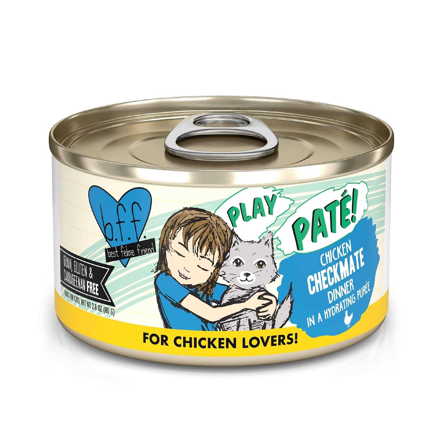 BFF Play Pate Lovers Chicken Checkmate Wet Cat Food