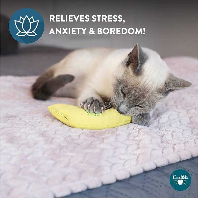 Alternative view of Vibrant Life Catnip Filled Banana Shaped Cat Toy for Cats & Kittens