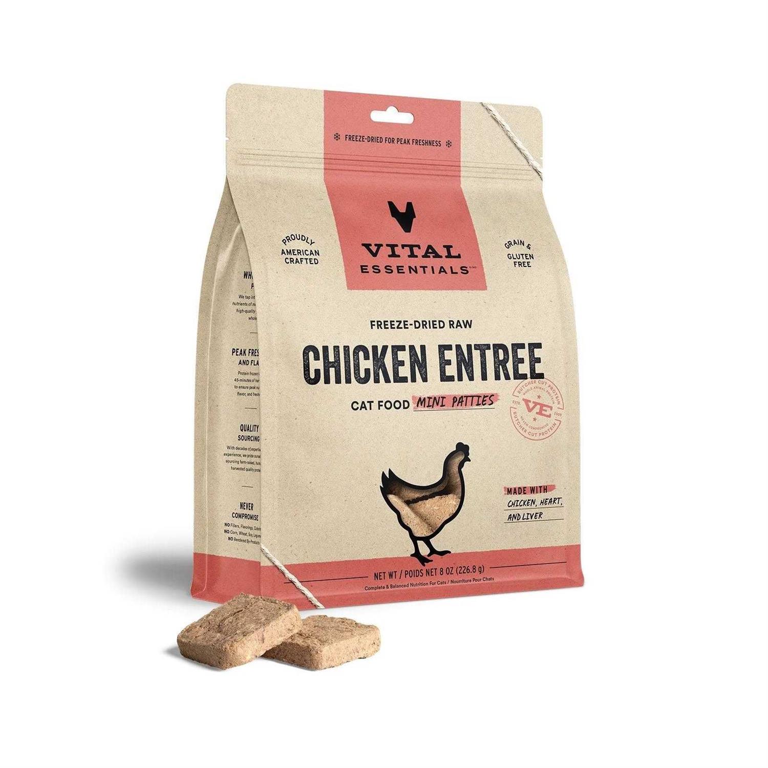 Alternative view of Vital Essentials Duck Entree Mini Nibs Freeze-Dried Raw Cat Food