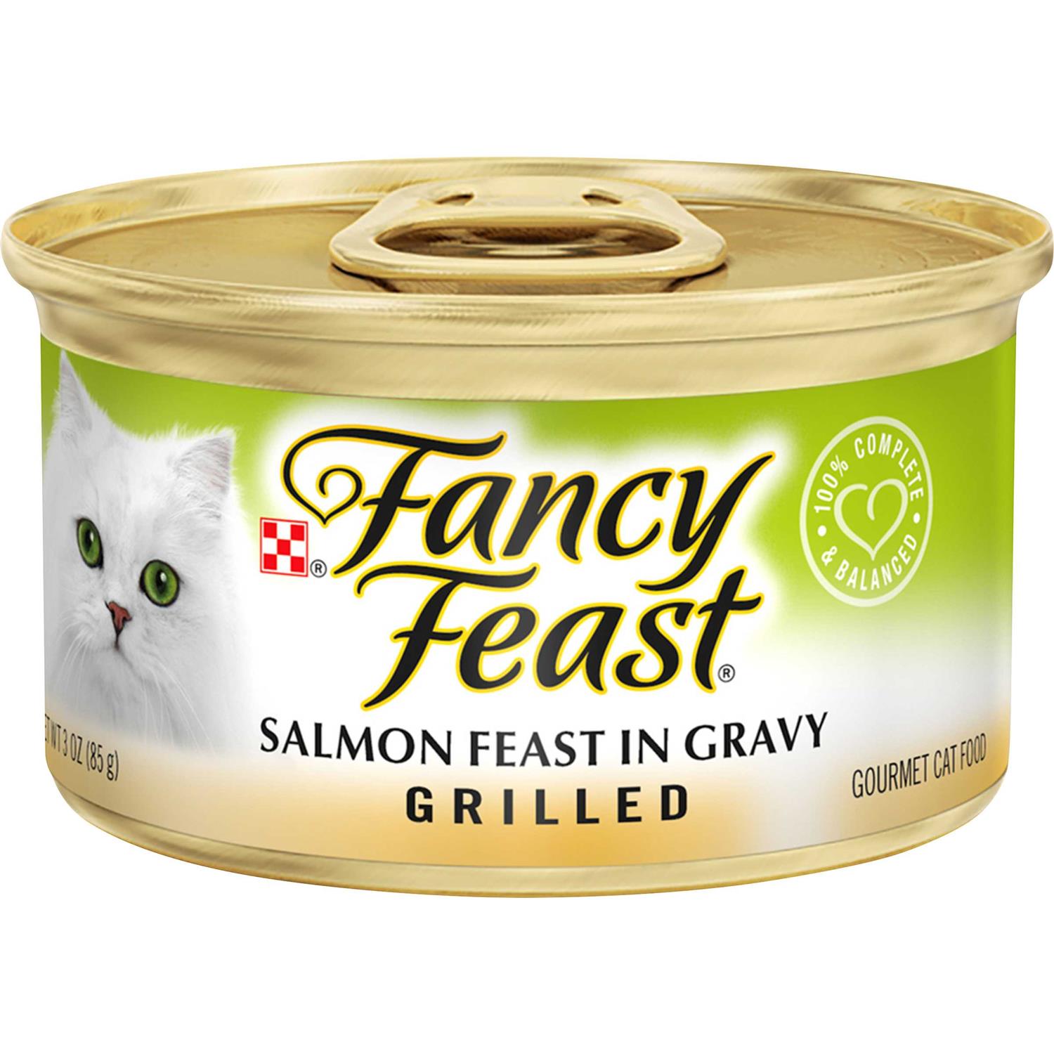 Fancy Feast Grilled Salmon Canned Cat Food, 3-oz, case of 24