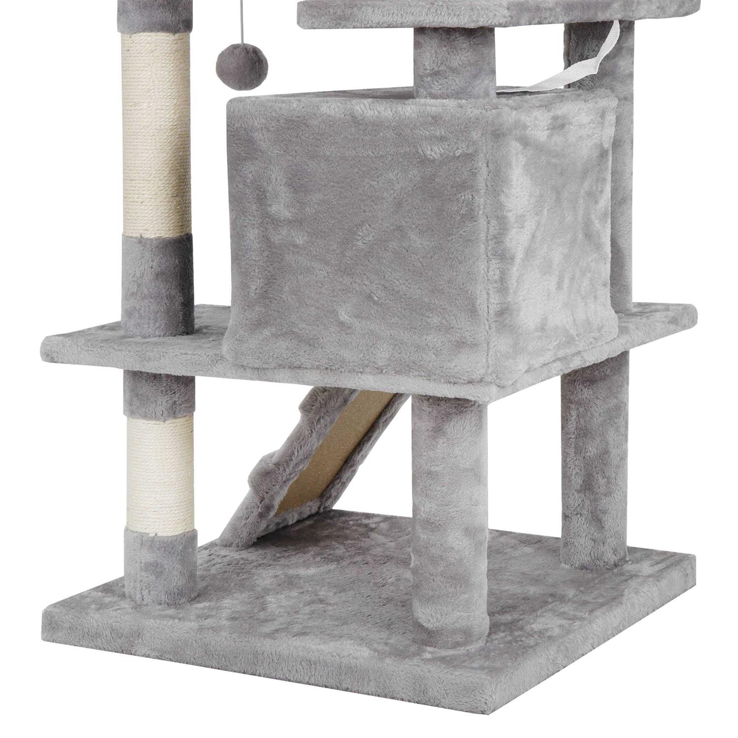 Alternative view of ZENY 53 Cat Tree Multi-Levels Condos Scratching Post Tower Play House