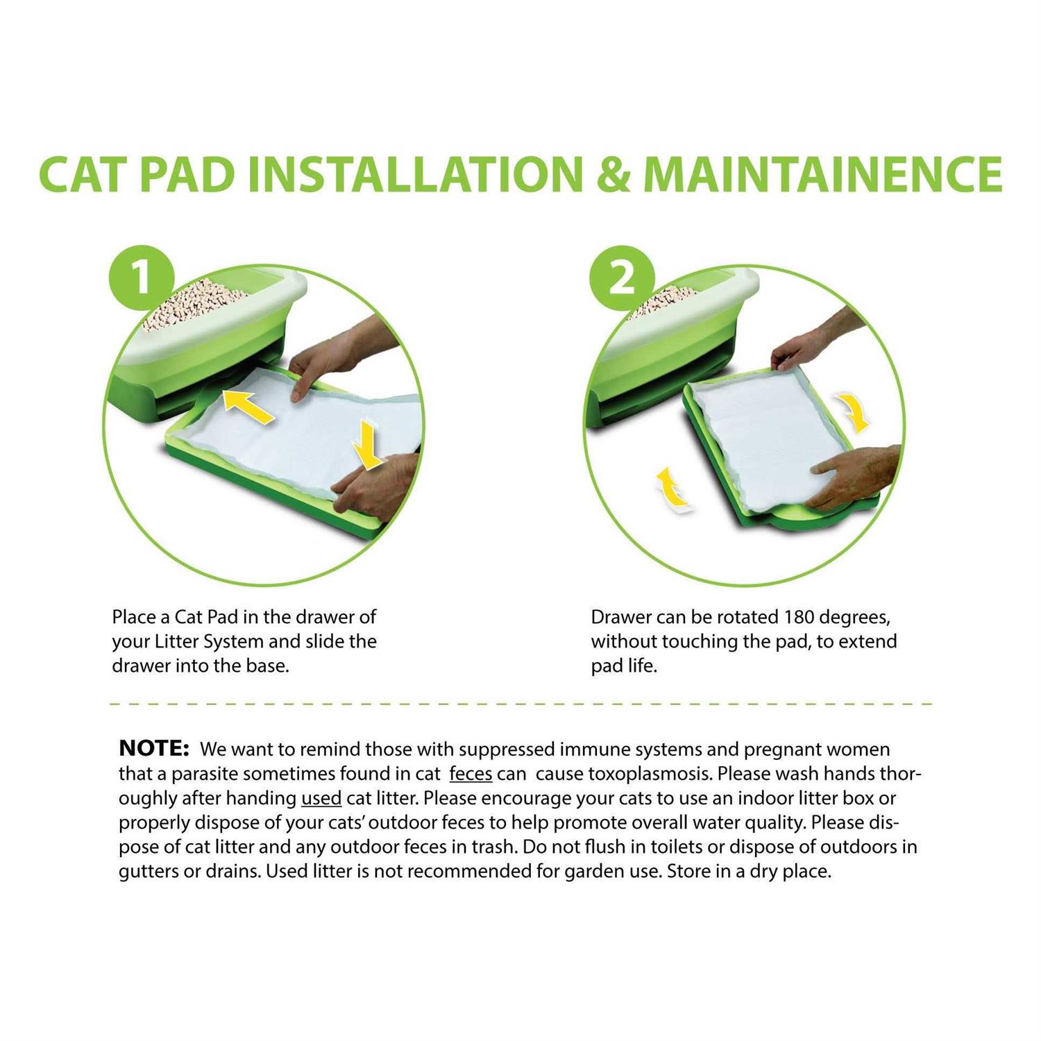 Alternative view of 20ct Paw Inspired Cat Pads Generic Refills for Tidy Cats Breeze Cat Litter Box Pads System