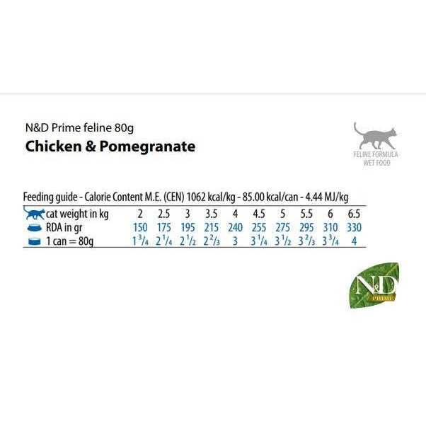 Alternative view of Farmina N&D Prime Feline Chicken and Pomegranate Wet Food 24x2.464oz