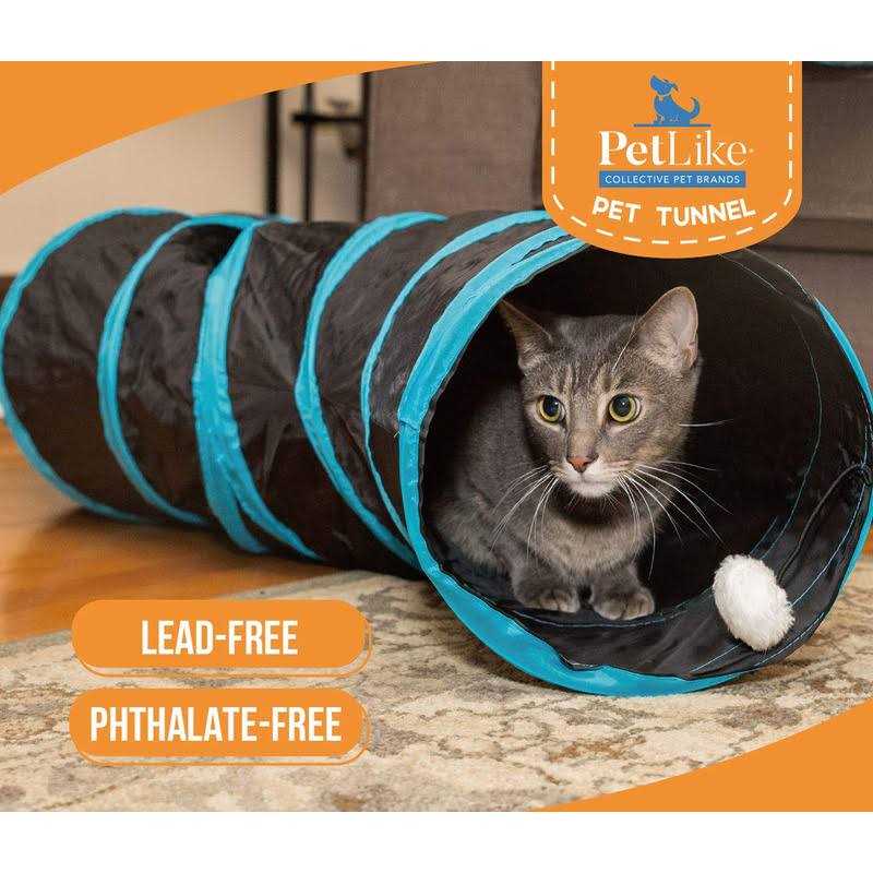 Alternative view of Bemodst Cat Tunnel for Indoor Cats, 2 Way/3 Way/4 Way/5 Way Cat Tubes and Tunnels Collapsible S-shape Small Animal Tubes Kitty Tunnels Interactive