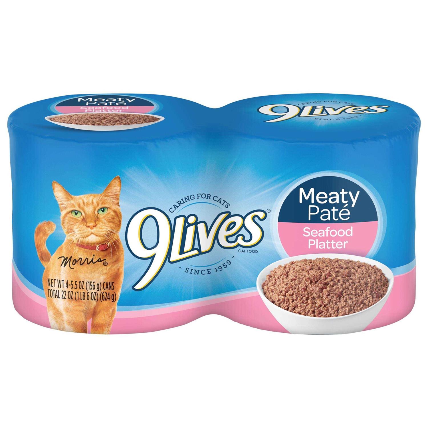 9Lives Meaty Pat Seafood Platter Wet Cat Food
