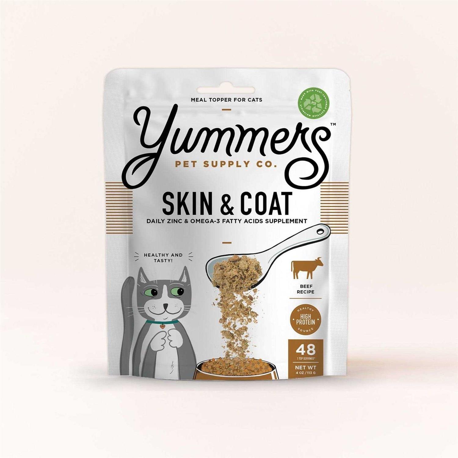 Yummers Skin & Coat Functional Mix-Ins Beef Cat Food Topper