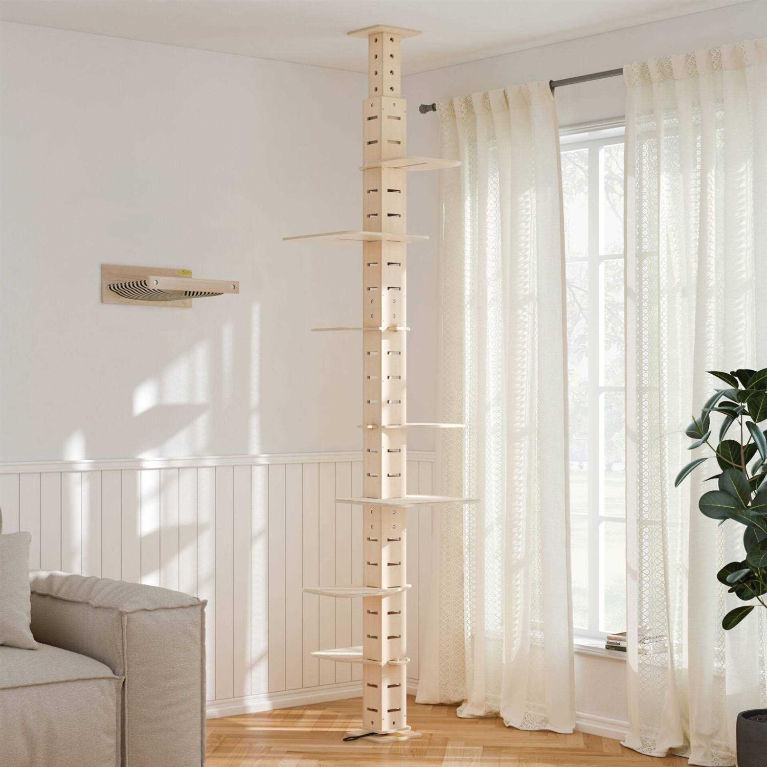 Coziwow 114 in. H Floor-to-Ceiling Cat Tree