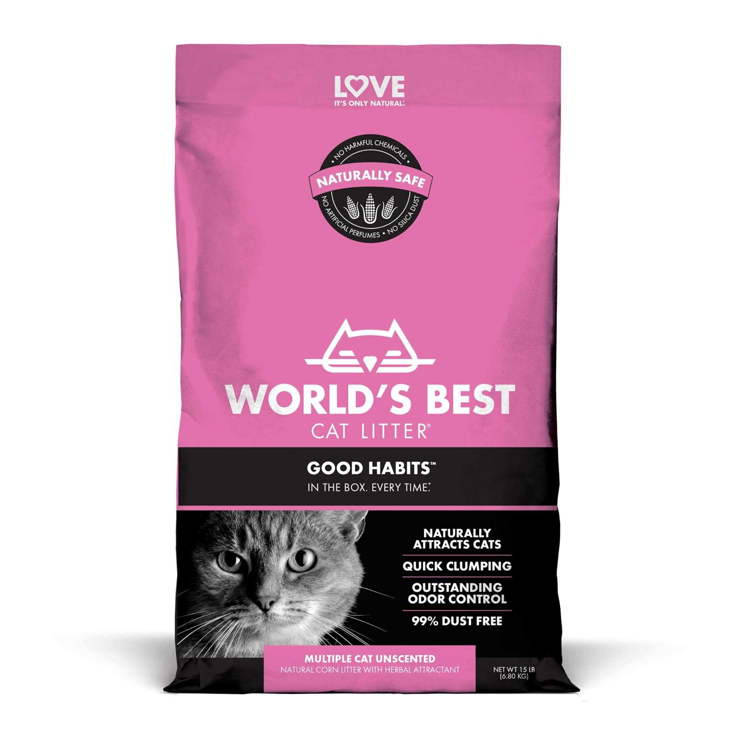 WORLD'S BEST Cat Litter Good Habits Attractant Cat Litter