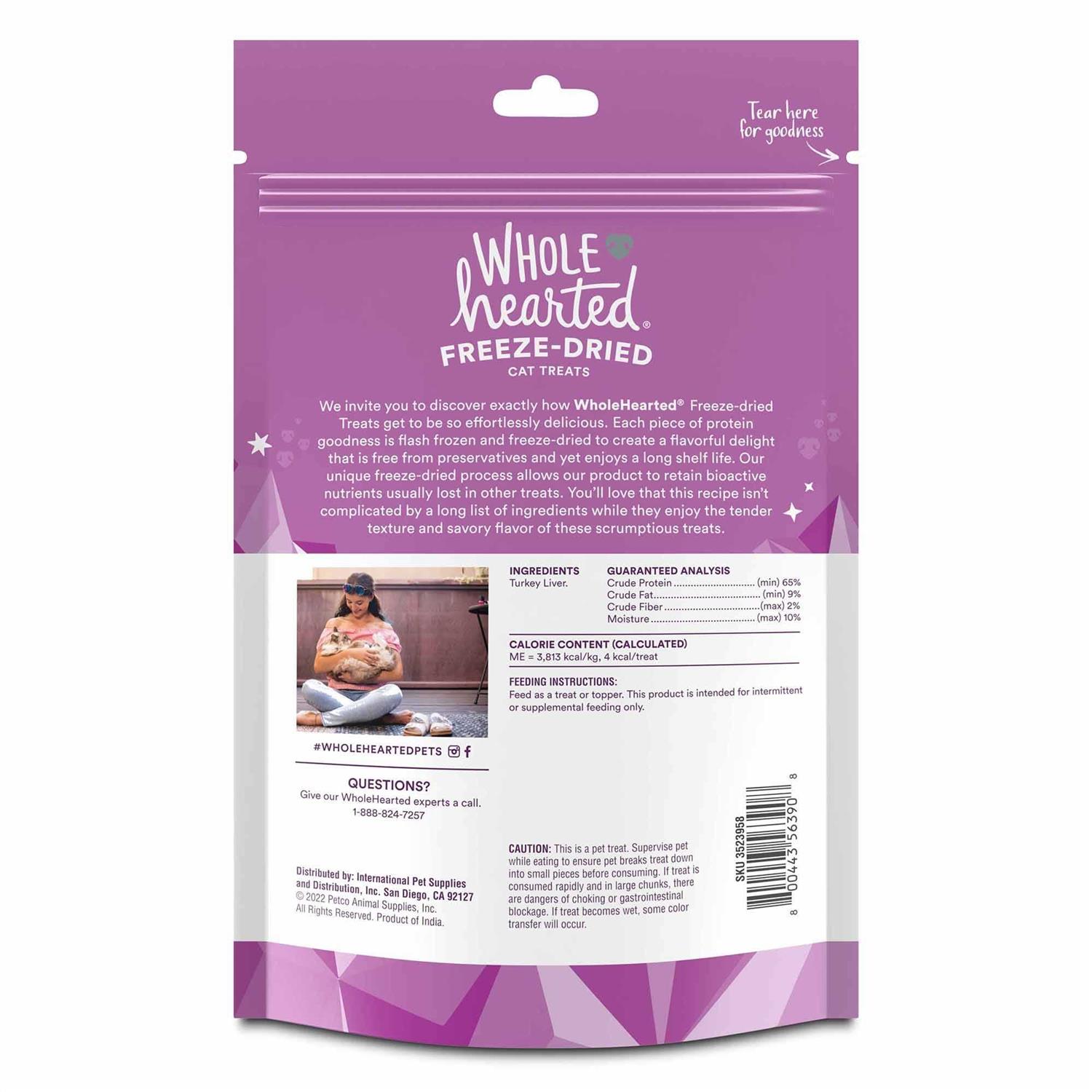 Alternative view of WholeHearted Turkey Liver Freeze-Dried Cat Treats
