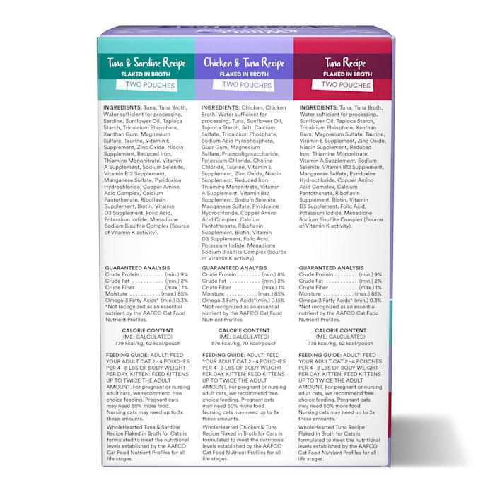 Alternative view of WholeHearted Grain Free Ocean Delights Flaked Wet Cat Food Variety Pack for All Life Stages