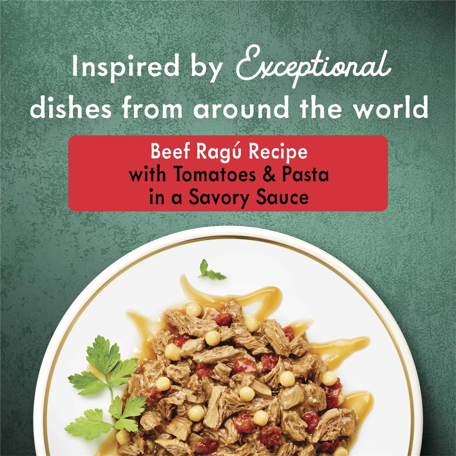Alternative view of Fancy Feast Medleys Beef Ragu Recipe with Tomatoes and Pasta in a Savory Sauce Wet Cat Food