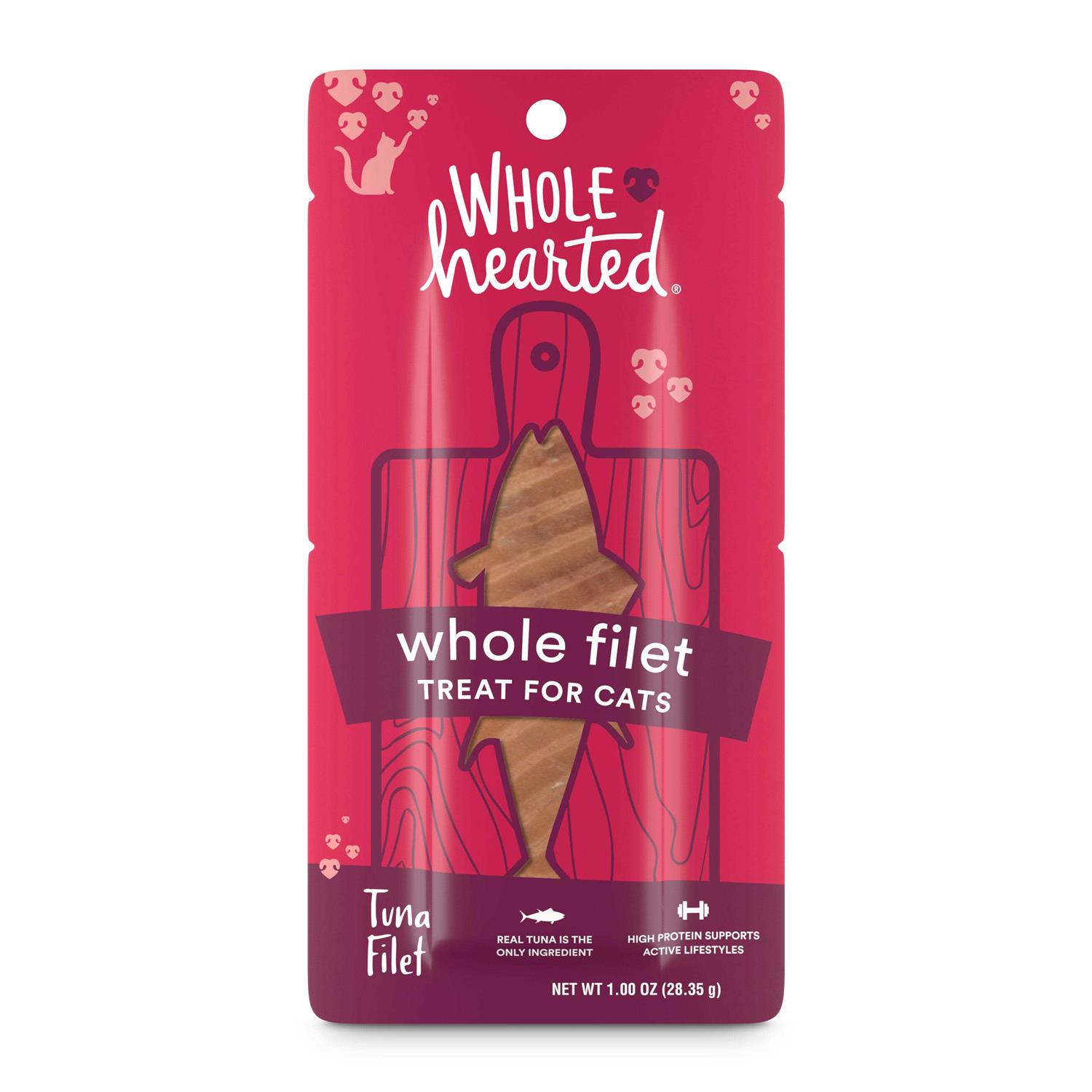 WholeHearted Protein-Rich Tuna Filet Cat Treat