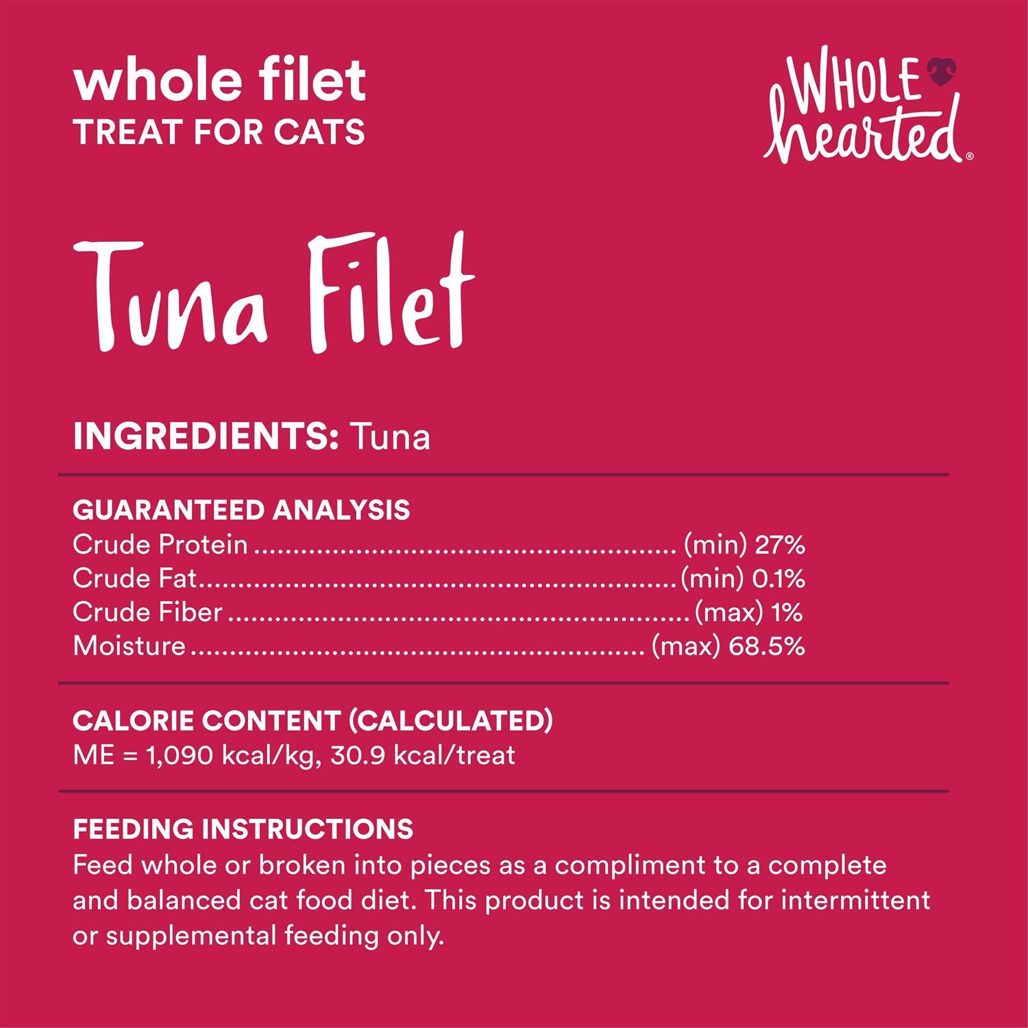 Alternative view of WholeHearted Protein-Rich Tuna Filet Cat Treat