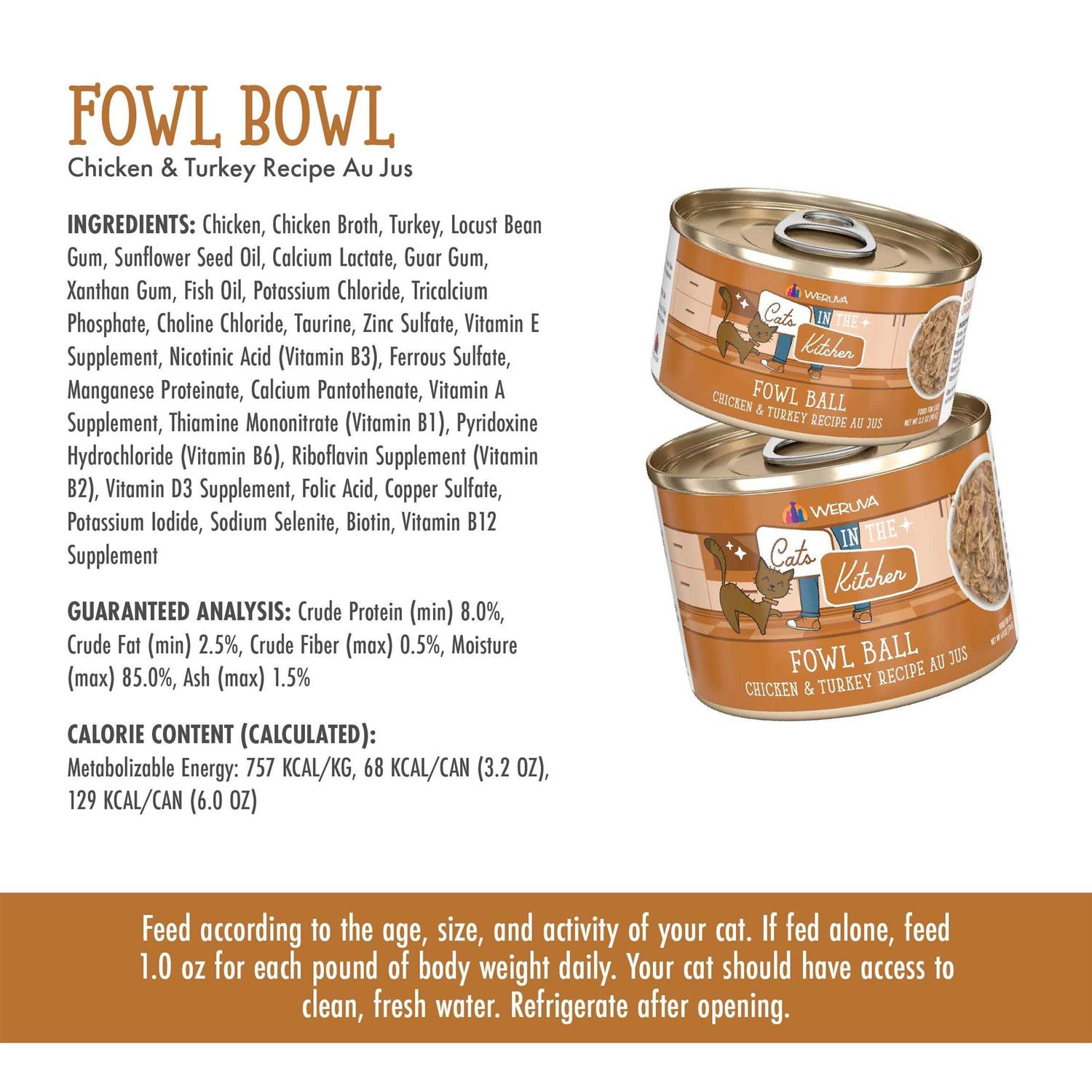 Alternative view of Weruva Cats in The Kitchen Fowl Ball Cat Food