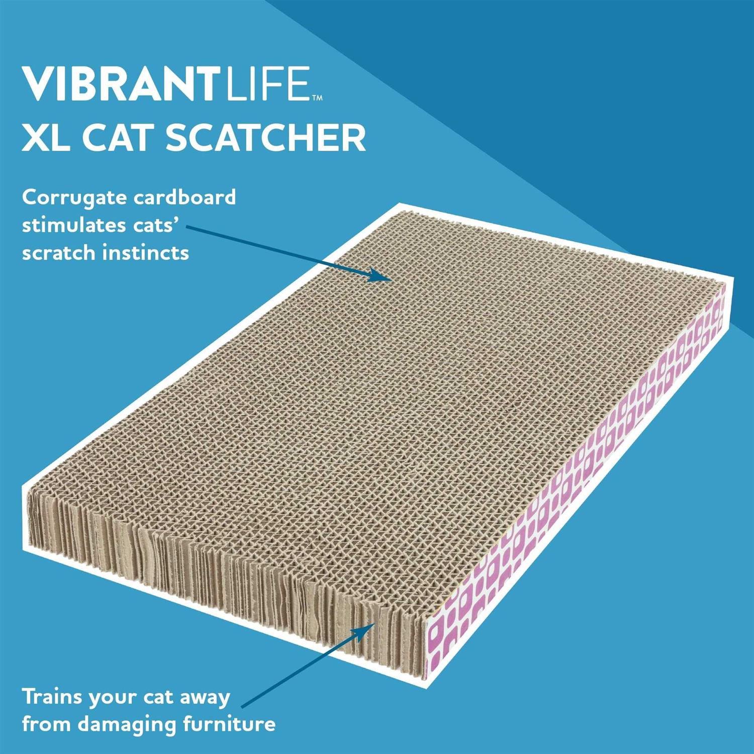 Alternative view of Vibrant Life XL Cat Corrugate Scratcher Pad