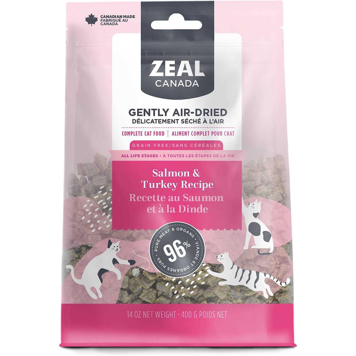 Zeal Canada Salmon & Turkey Recipe Grain-Free Gently Air-Dried Cat Food