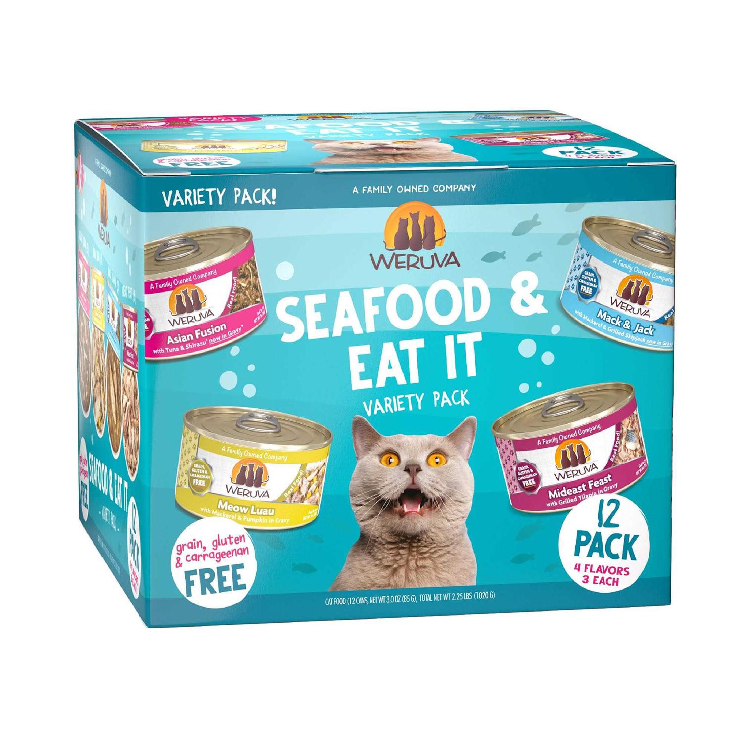 Weruva Seafood & Eat It Classic Wet Cat Food Variety Pack