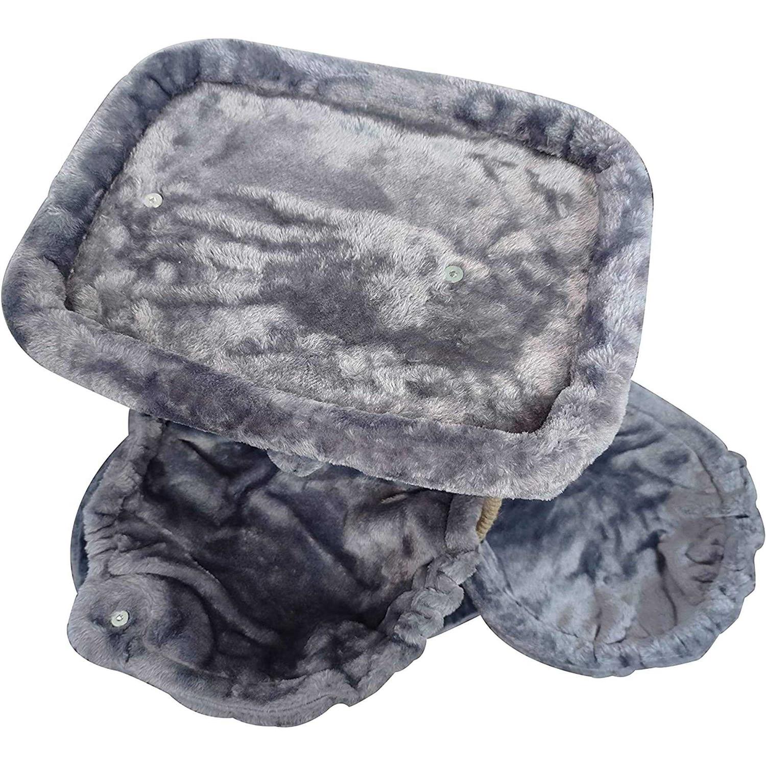 Alternative view of WANG XIN Xin Three Layer Cat Tree with Cat Condo and Two Hammocks,Grey