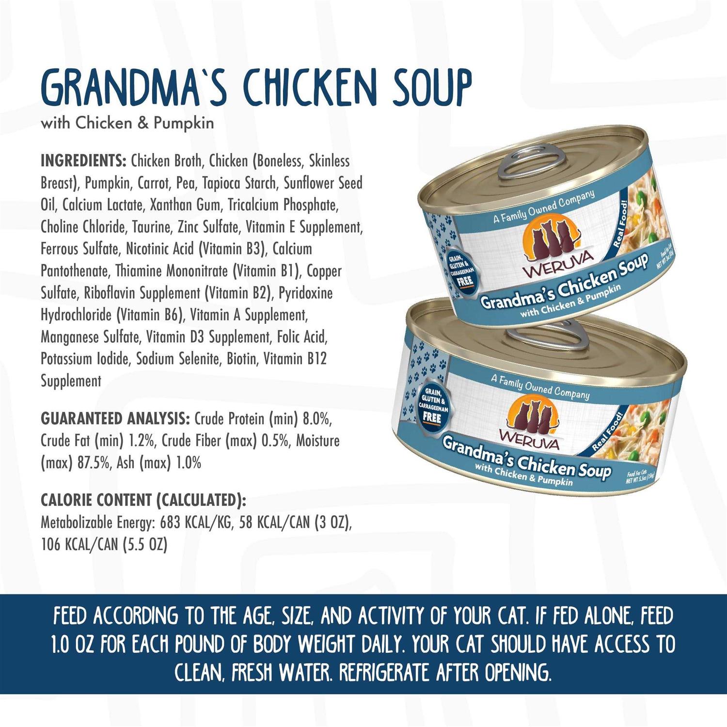 Alternative view of Weruva Grandma's Chicken Soup Cat Food